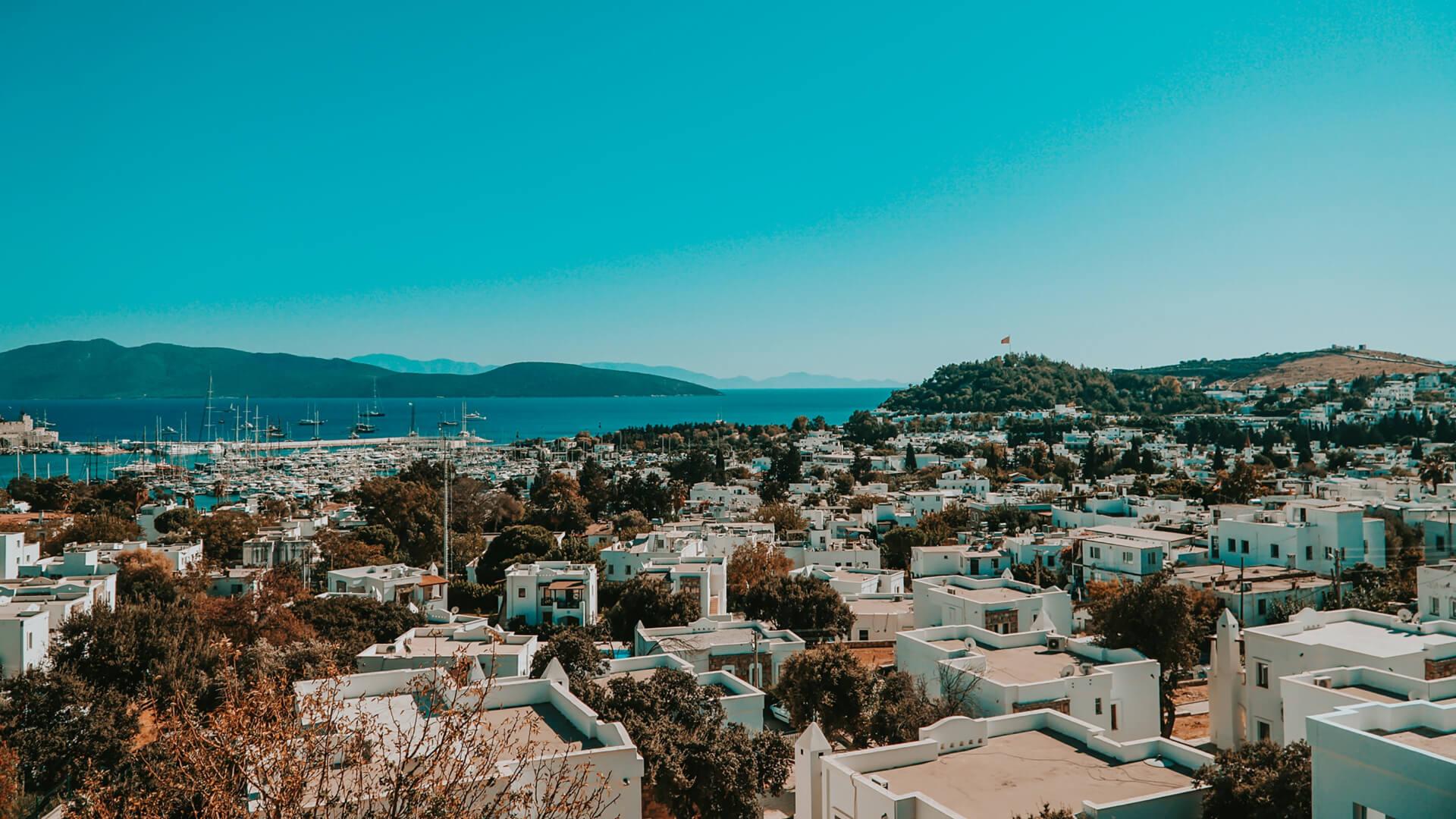 Bodrum city with a stunning landscape view. Best Places to Visit in Turkey.