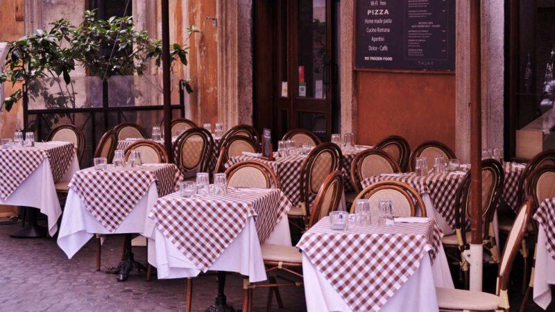 A typical restaurant in Italy