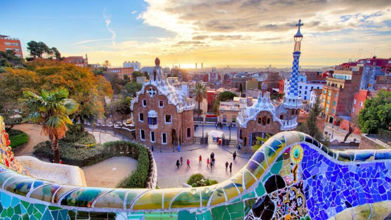 Park Guell Barcelona, a great place to add to your Spain tour itinerary