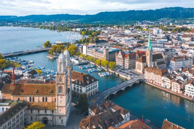 A beautiful city of Zurich, a must-visit place during a tour to Switzerland