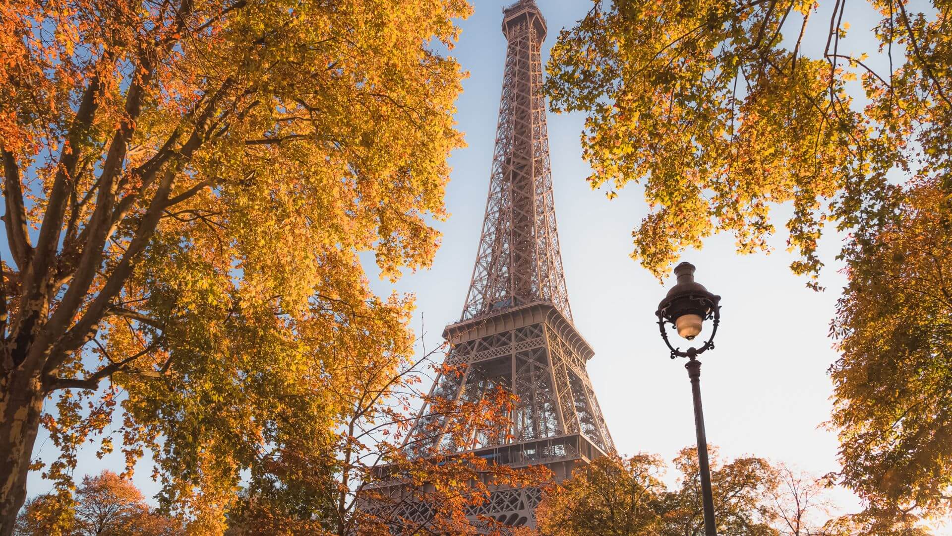 The Eiffel Tower in Autumn Colors