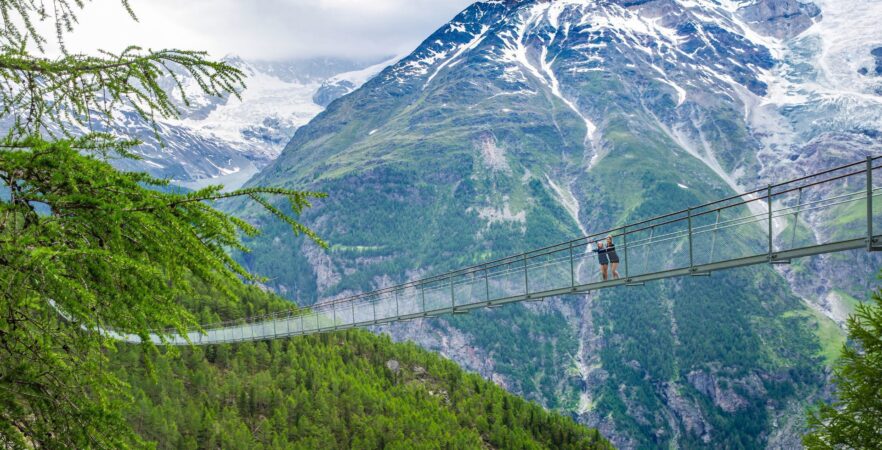 Randa Suspension Bridge, a must-visit place on a vacation to Switzerland