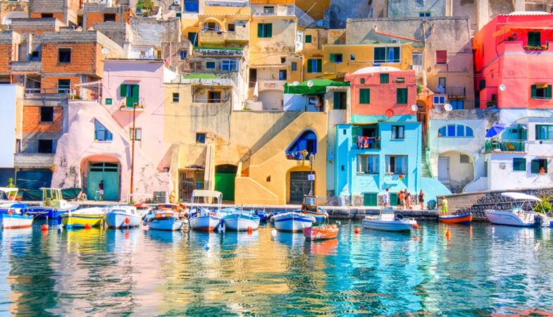 Colorful houses in Sorrento, a great destination to add to your Italy itinerary
